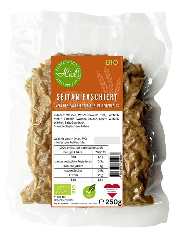 Hiel BIO Seitan Faschiert VEGAN
