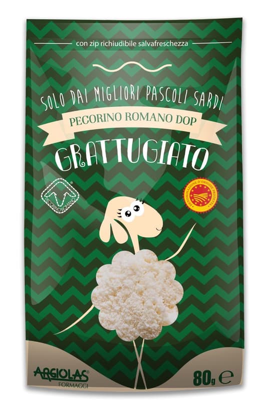 Pecorino Romano DOP gerieben
