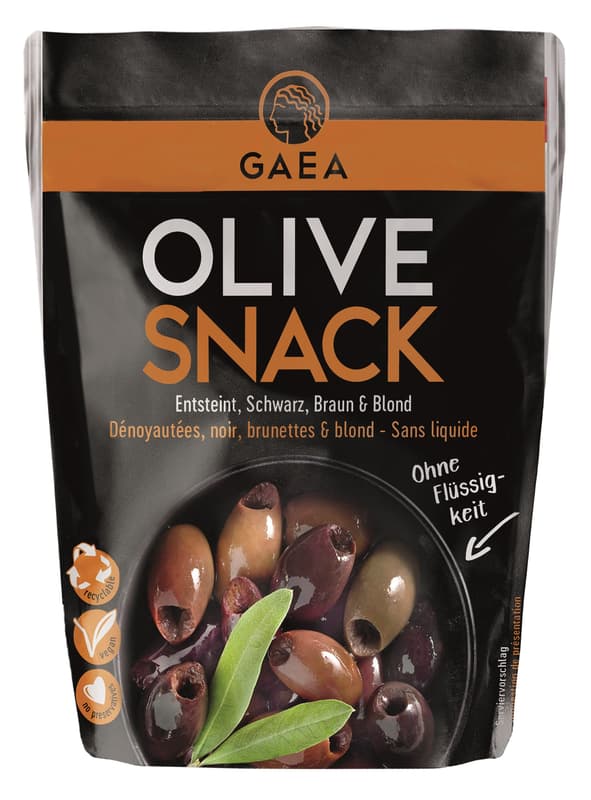 GAEA blonde, schwarze und braune Oliven entsteint
