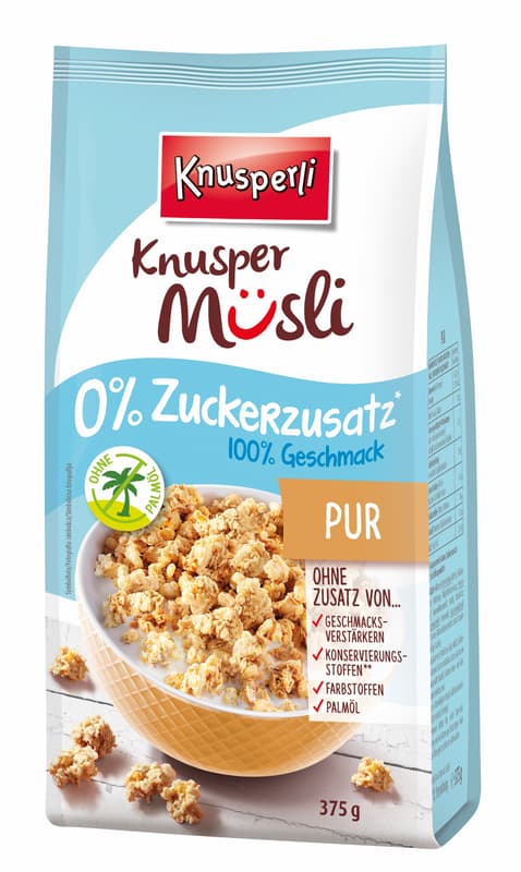 Knusperli Knuspermüsli 0% Zuckerzusatz Pur