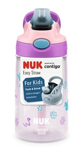 NUK Easy Straw Cup, 420ml, 4+ Jahren, rosa