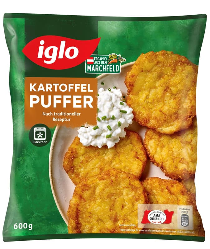 Iglo Backrohr Kartoffelpuffer (tiefgekühlt)