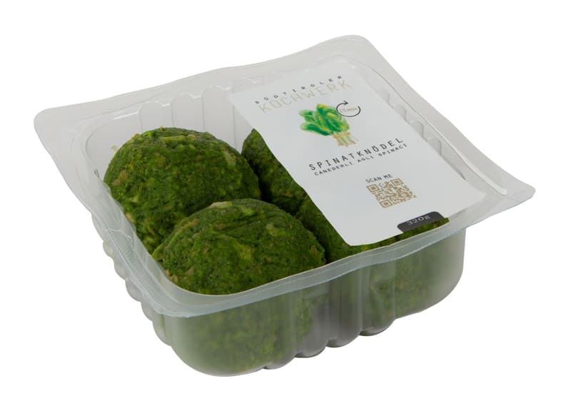 Südtiroler Kochwerk specialities Spinach dumplings