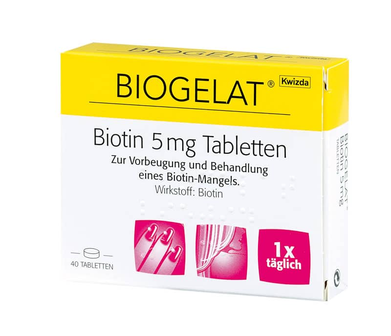 BIOGELAT BIOTIN
5 mg Tabletten