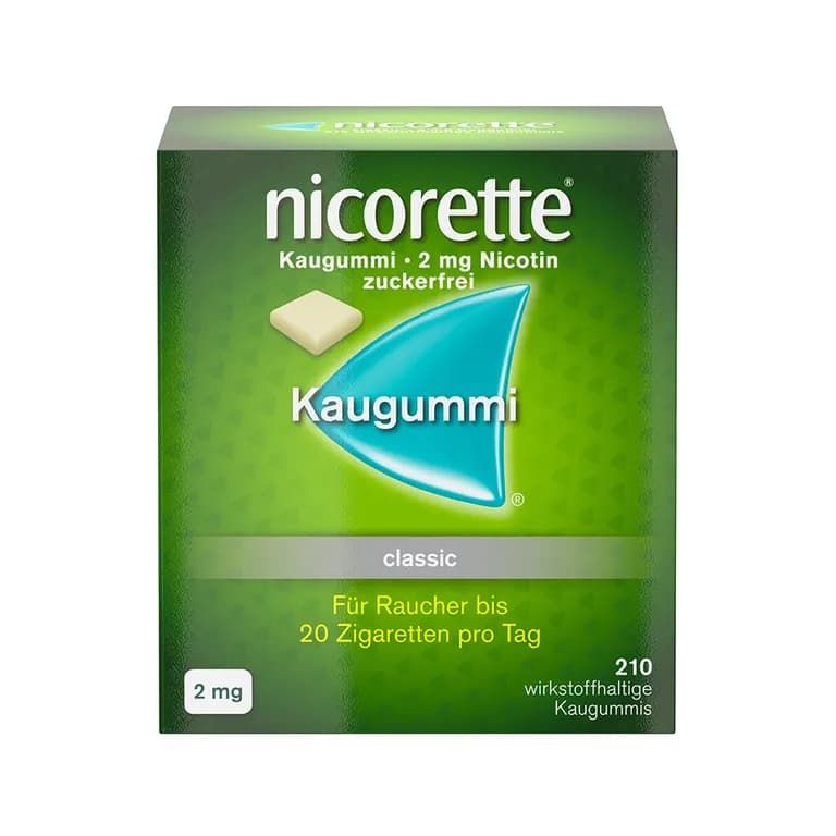 Nicorette Classic 2 mg - Kaugummi zur Raucherentwöhnung