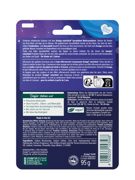 Kneipp Naturkind Sprudelbad Weltraumfahrer 