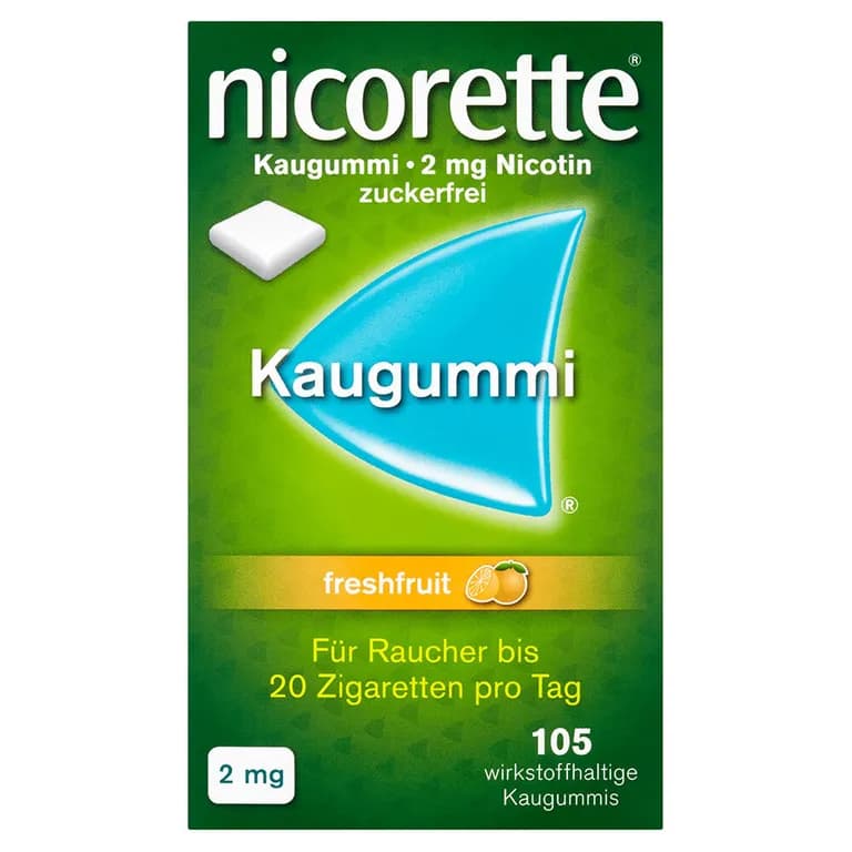Nicorette Freshfruit 2 mg - Kaugummi zur Raucherentwöhnung