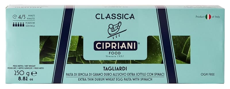 Cipriani Tagliardi all´uovo spinaci