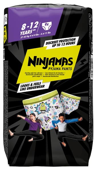 Ninjamas Pyjama Pants Spaceship 8-12 Years