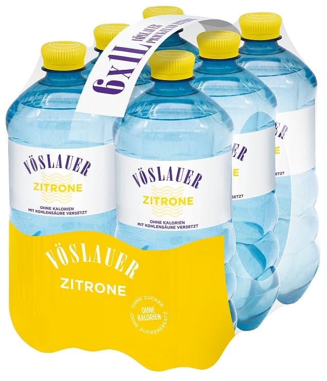 Vöslauer Flavours Zitrone 6x1l rePET (EinwegPFAND)