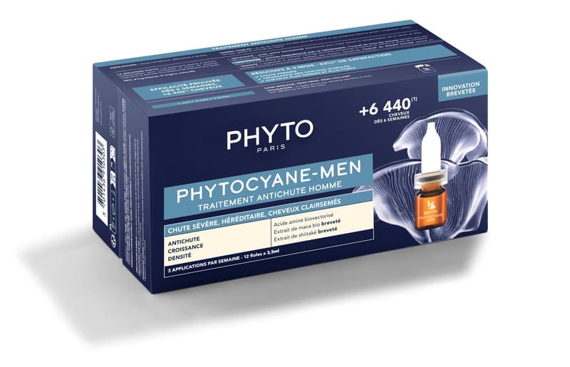 Phyto PHYTOCYANE Men Traitment Progressive Hair Loss 12x3,5ml