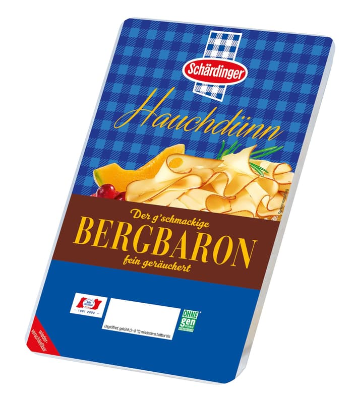 Schärdinger Bergbaron Hauchdünn 45% geräuchert in Scheiben