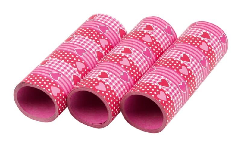 amscan Luftschlangen Herzen rosa 400cm 3 Stück