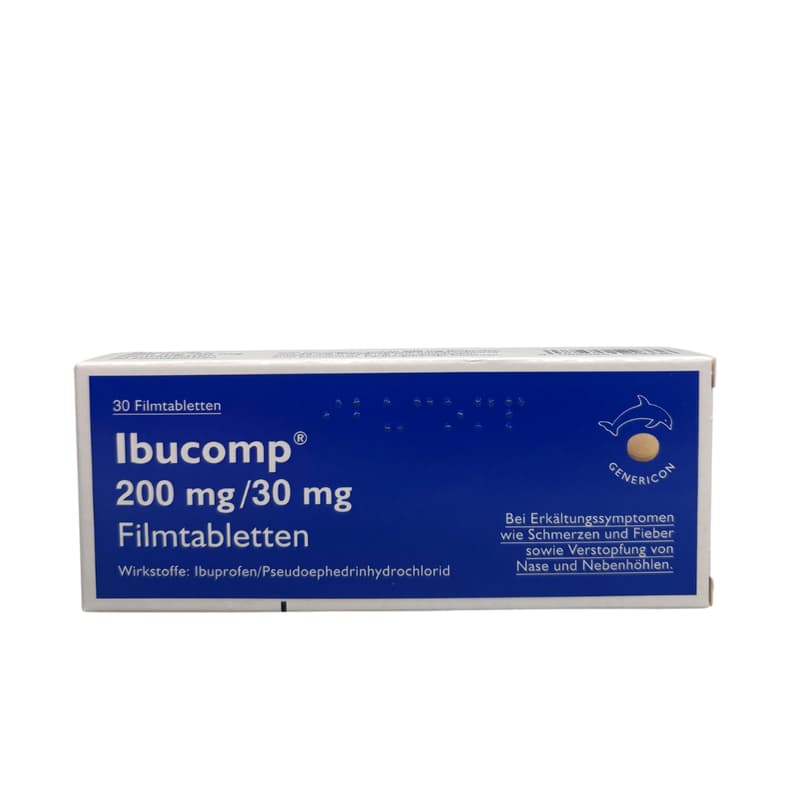 Ibucomp 200 mg/30 mg film-coated tablets