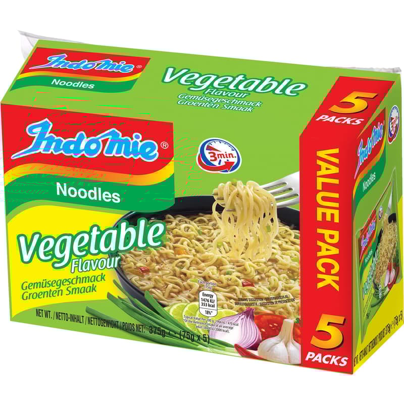 Indomie Instant Noodles Gemüse 5er