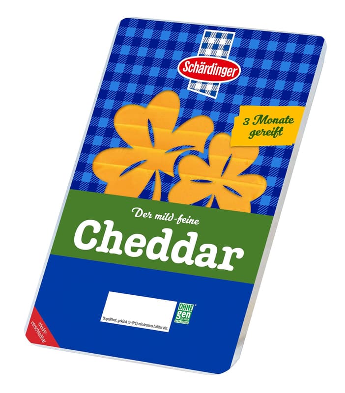 Schärdinger Cheddar in Scheiben