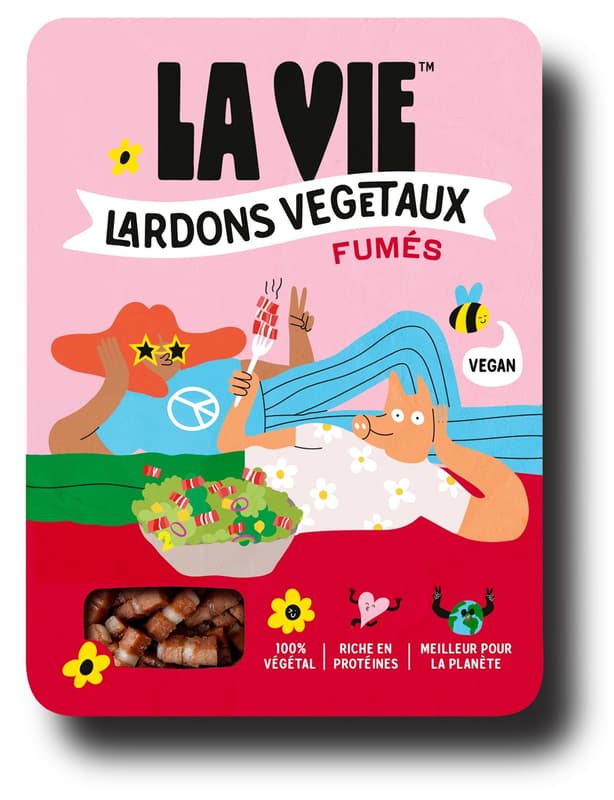 La Vie geräucherte Speckwürfel VEGAN 2x75g
