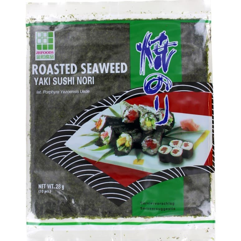JHFoods Seaweed geröstet Yaki Sushi Nori Green