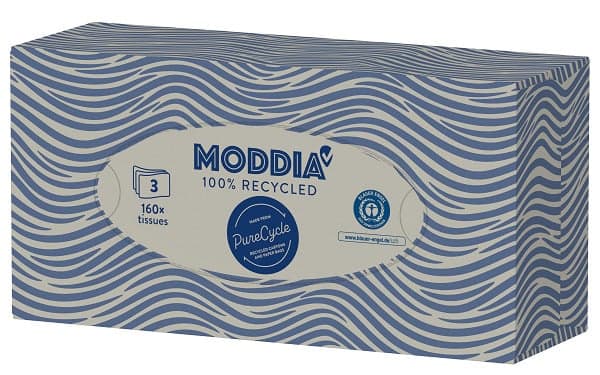 Moddia Recycling Kosmetiktücher 160 Blatt 3-lagig