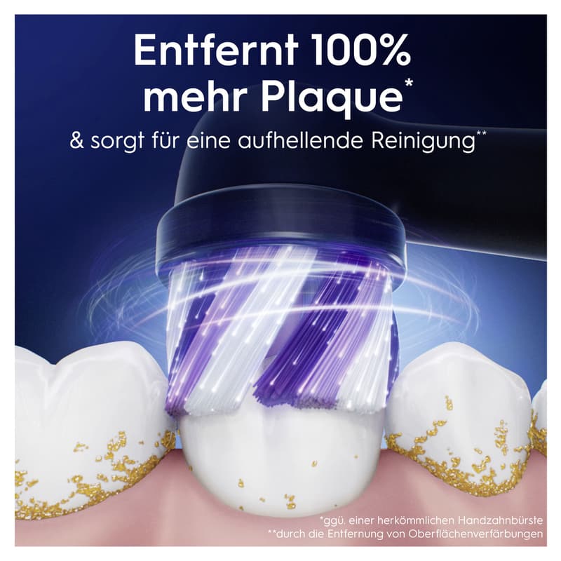 Oral-B Aufsteckbürsten iO Radiant White Schwarz 4er