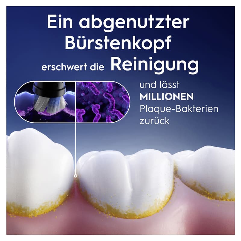 Oral-B Aufsteckbürsten iO Radiant White Schwarz 4er