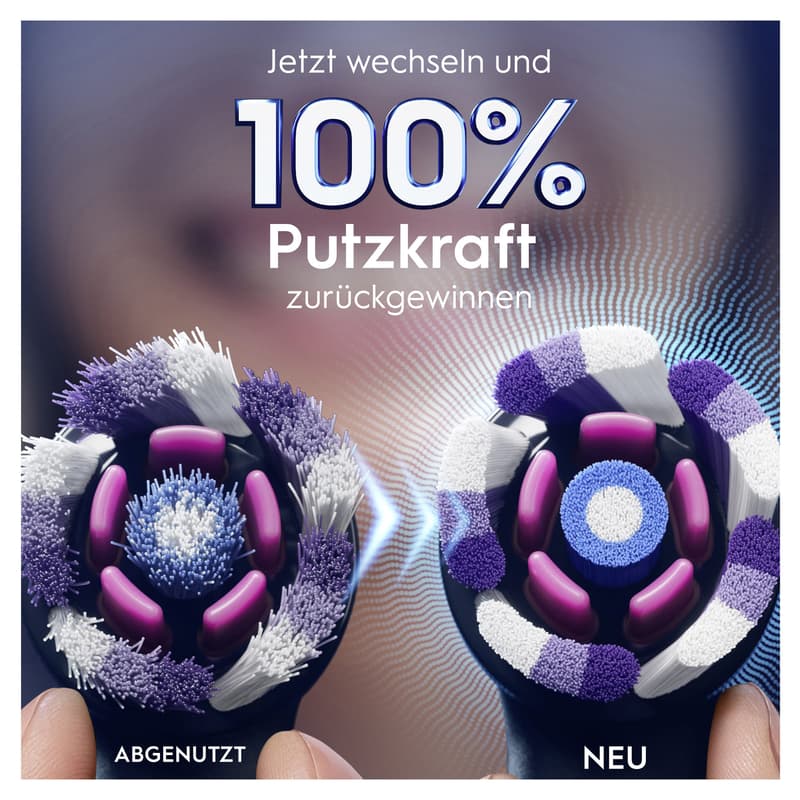 Oral-B Aufsteckbürsten iO Radiant White Schwarz 4er