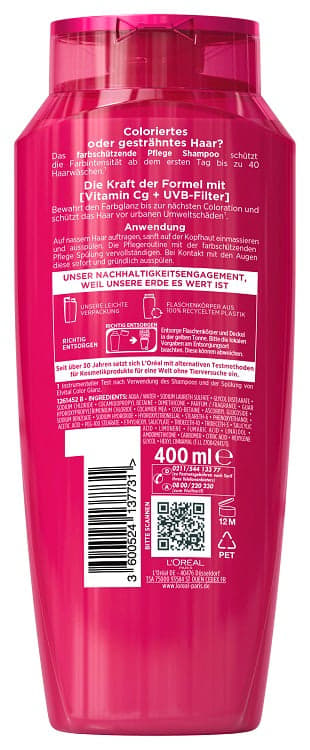 L'Oréal Paris Elvital Color Glanz Pflege Shampoo 400ml