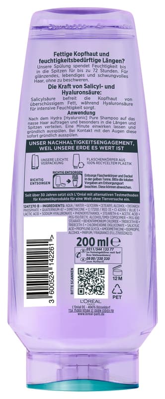 L'Oréal Paris Elvital Hydra [Hyaluronic] Pure Spülung