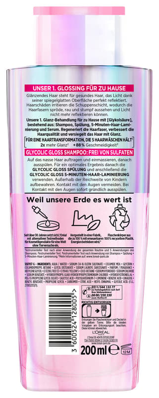 L'Oréal Paris Elvital Glycolic Gloss Shampoo