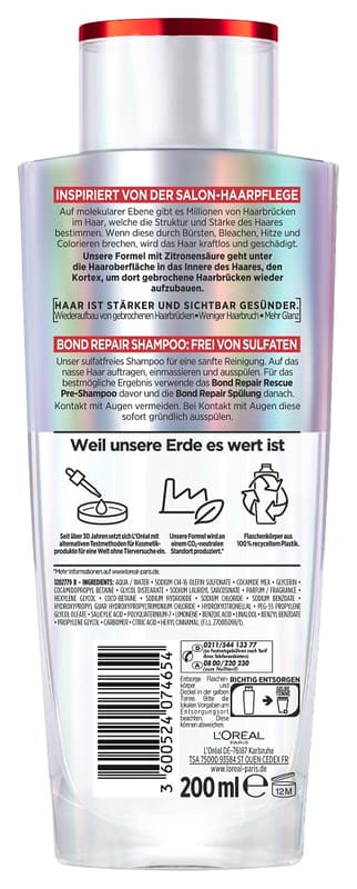 L'Oréal Paris Elvital Bond Repair Shampoo
