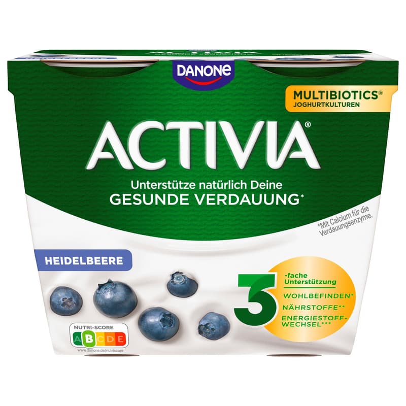 Danone Activia Joghurt Heidelbeere 4x115g