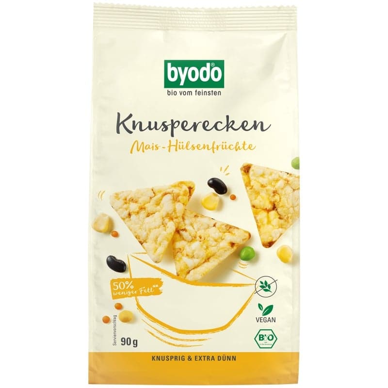 Byodo BIO Knusperecken Mais-Hülsenfrüchte glutenfrei