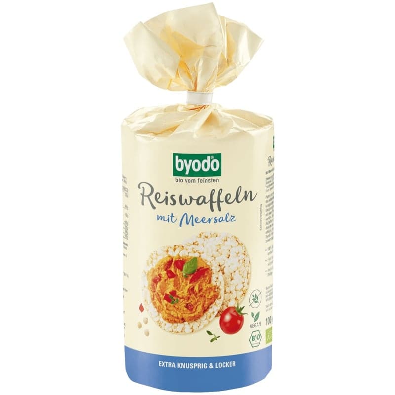 Byodo ORGANIC rice cakes with sea salt, gluten-free