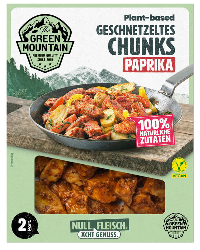 The Green Mountain Chunks Paprika VEGAN