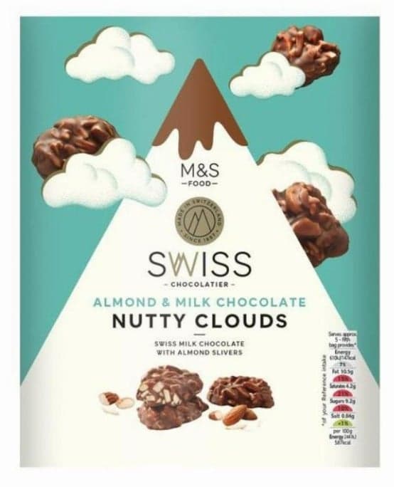 Marks & Spencer Almond & Milk Chocolate Nutty Clouds