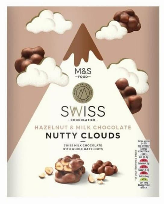 Marks & Spencer Hazelnut & Milk Chocolate Nutty Clouds
