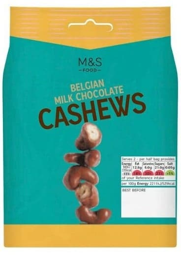 Marks & Spencer Belgian Milk Chocolate Cashews