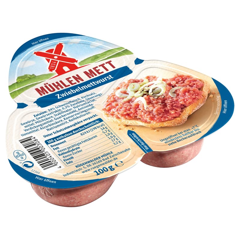 Rügenwalder Mühlen Mett Zwiebel