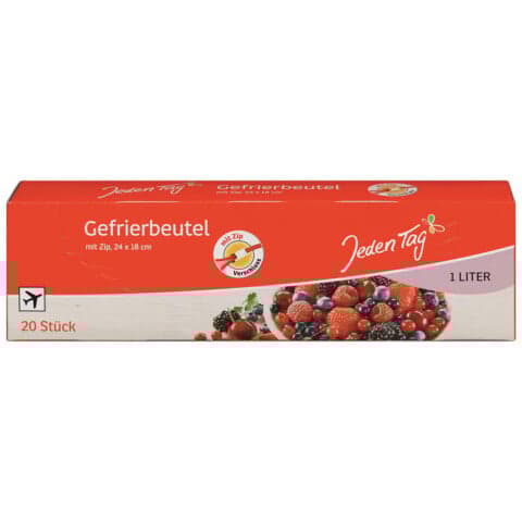 Jeden Tag Gefrierbeutel Zip 1l