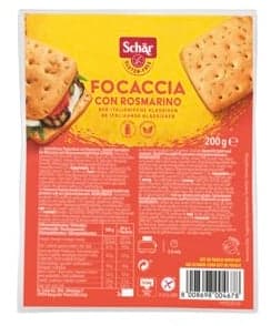 Schär focaccia with rosemary, gluten-free