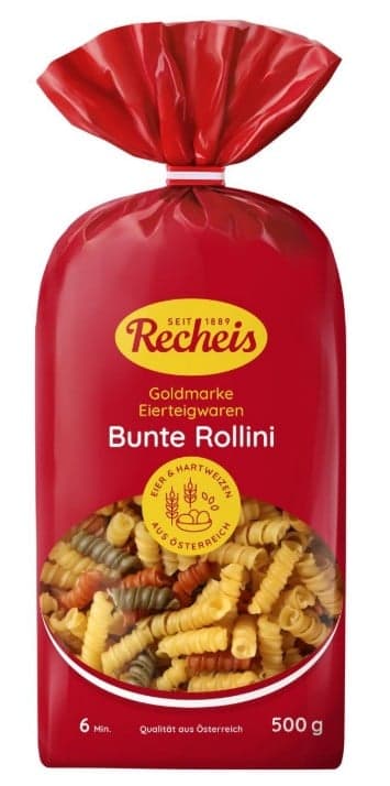 Recheis Goldmarke Rollini bunt