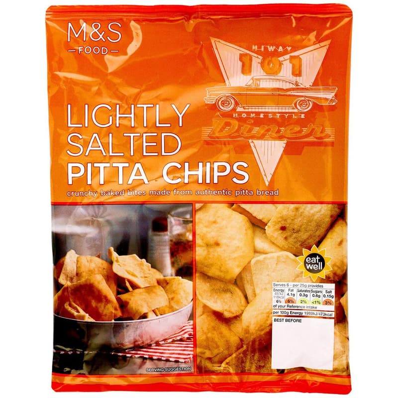 Marks & Spencer Lightly Salted Pita Chips
