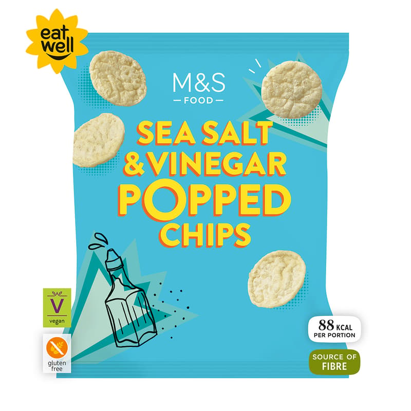 Marks & Spencer Sea Salt & Vinegar Popped Chips