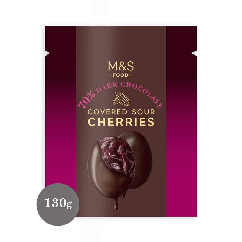 Marks & Spencer 70% Dark Chocolate Covered Sour Cherries