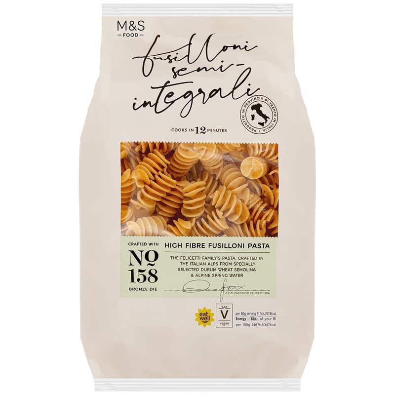 Marks & Spencer High Fibre Fusilloni Pasta