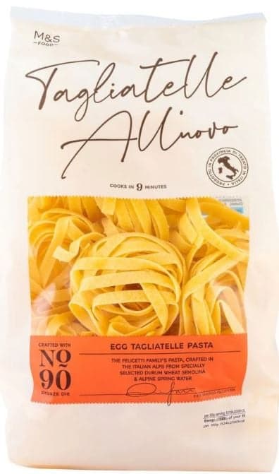 Marks & Spencer Egg Tagliatelle Pasta