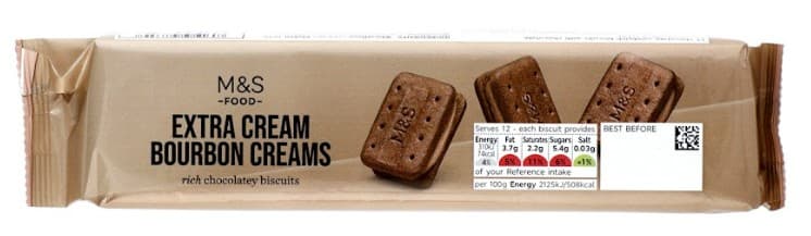 Marks & Spencer Extra Cream Bourbon Creams