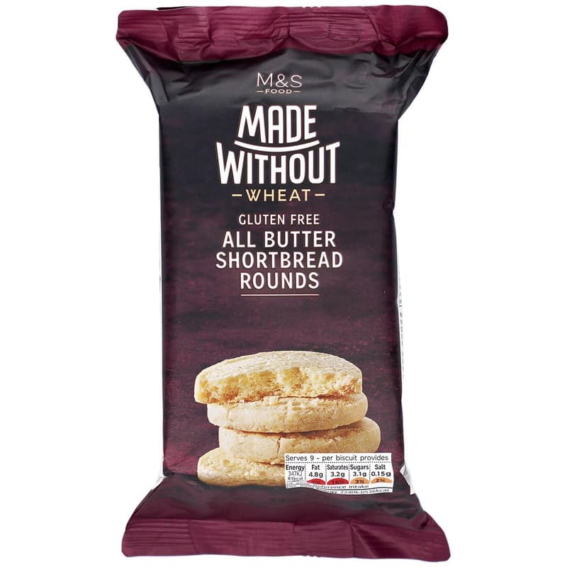 Marks & Spencer Made Without All Butter Shortbread Rounds glutenfrei
