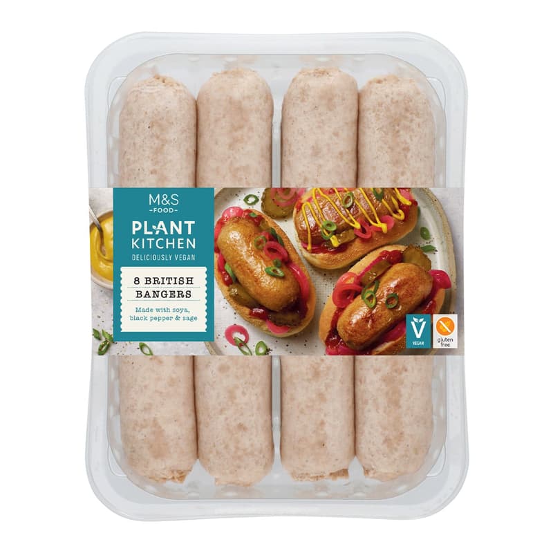 Marks & Spencer Plant Kitchen 8 British Bangers vegan (tiefgekühlt)