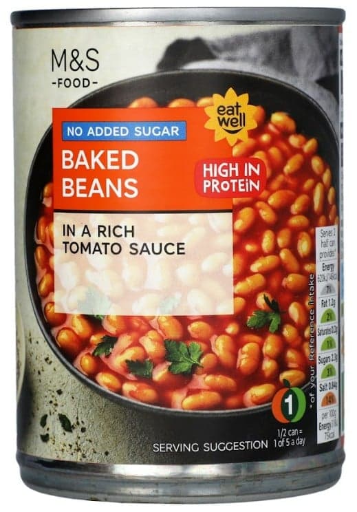 Marks & Spencer No Added Sugar Baked Beans